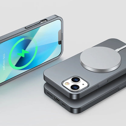 Joyroom 360 Full Case front and back cover for iPhone 13 + tempered glass screen protector grey (JR-BP927 tranish)_6