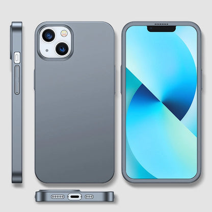 Joyroom 360 Full Case front and back cover for iPhone 13 + tempered glass screen protector grey (JR-BP927 tranish)_7