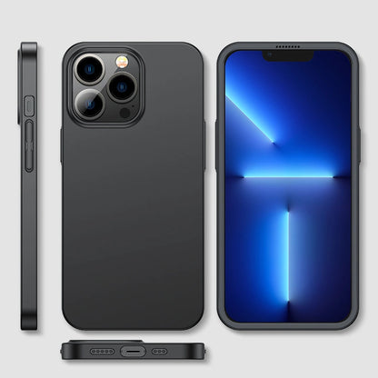 Joyroom 360 Full Case front and back cover for iPhone 13 Pro Max + tempered glass screen protector black (JR-BP928 black)_6