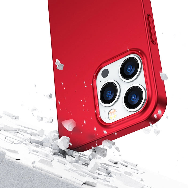 Joyroom 360 Full Case front and back cover for iPhone 13 Pro Max + tempered glass screen protector red (JR-BP928 red)_5