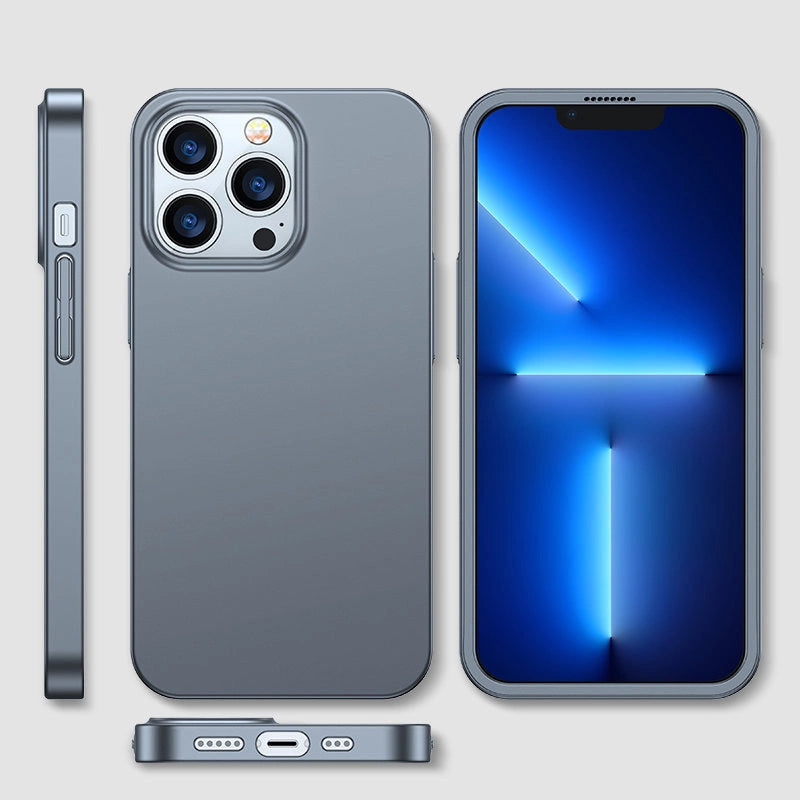 Joyroom 360 Full Case front and back cover for iPhone 13 Pro Max + tempered glass screen protector grey (JR-BP928 tranish)_7