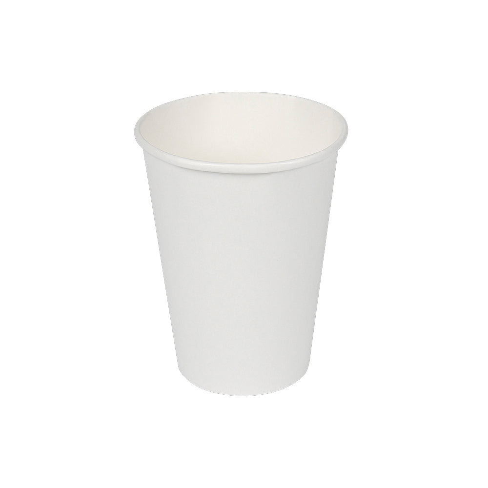 Pack de 12 unid. copo papelÃ£o branco 330cc best products green_0