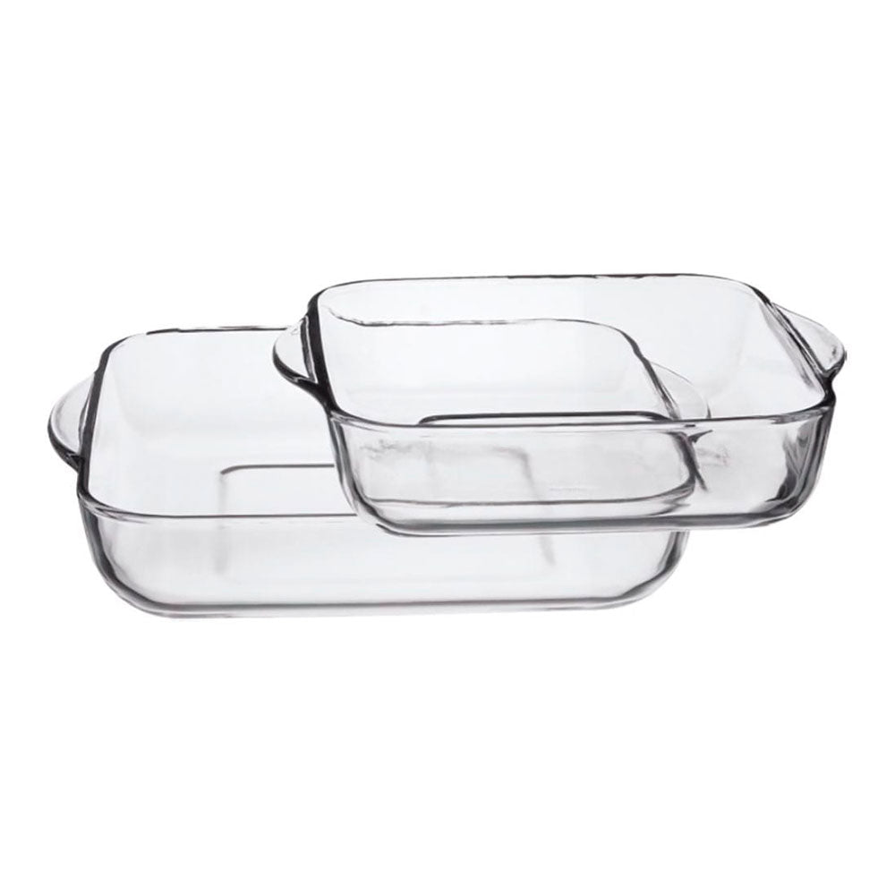 Conjunto de 2 bandejas quadradas para forno_0
