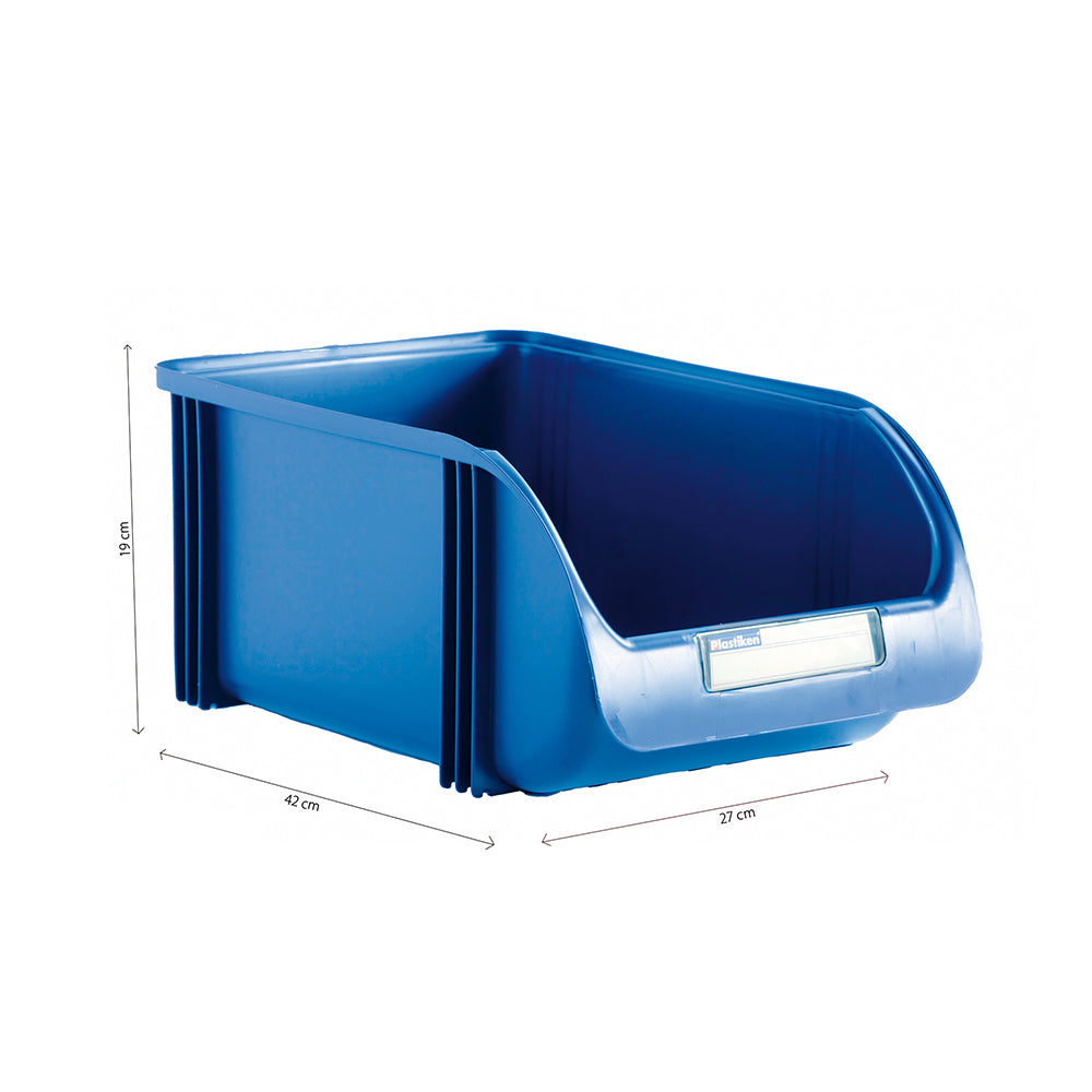 Gaveta empilhÃ¡vel de 27cm cor titanium azul_0