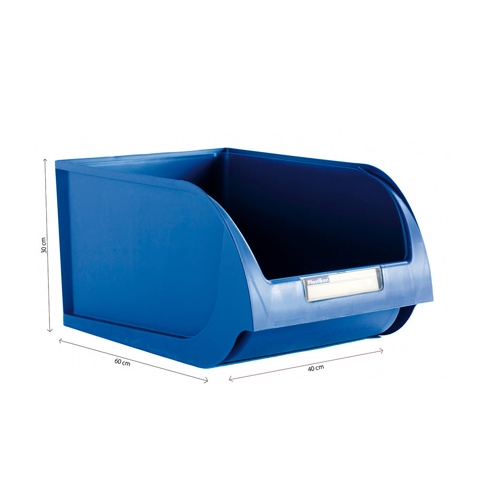Gaveta empilhÃ¡vel de 40cm cor titanium azul_0