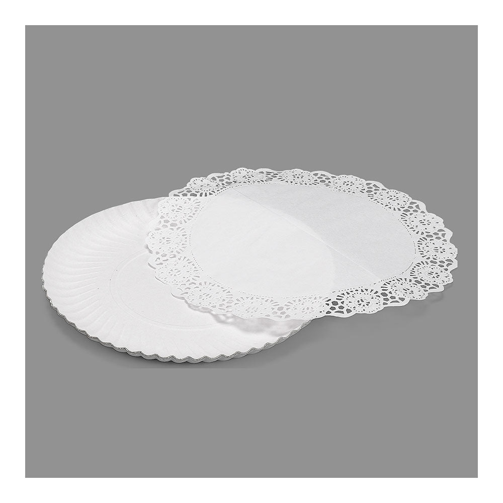 Saco com 2 travessas redondas com papel decorativo 25cm_0