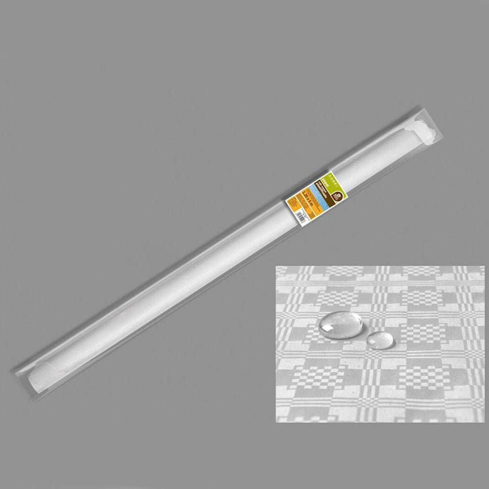Rolo de toalha de mesa branco impermeÃ¡vel 5x1.2m_0
