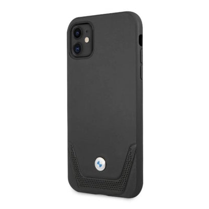 Etui BMW BMHCN61RSWPK iPhone 11 6,1" / Xr czarny/black hardcase Leather Perforate_1
