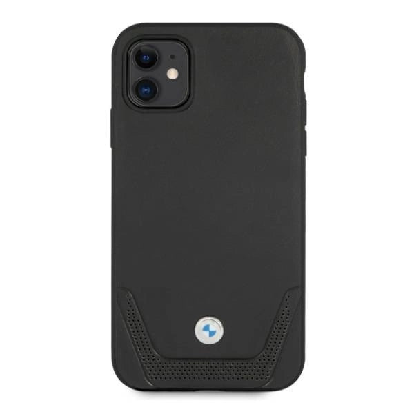 Etui BMW BMHCN61RSWPK iPhone 11 6,1" / Xr czarny/black hardcase Leather Perforate_2