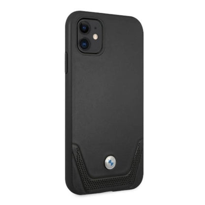 Etui BMW BMHCN61RSWPK iPhone 11 6,1" / Xr czarny/black hardcase Leather Perforate_3
