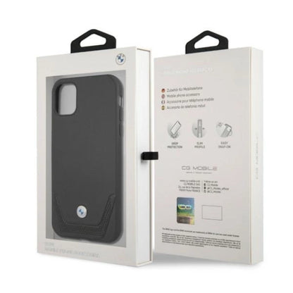 Etui BMW BMHCN61RSWPK iPhone 11 6,1" / Xr czarny/black hardcase Leather Perforate_7