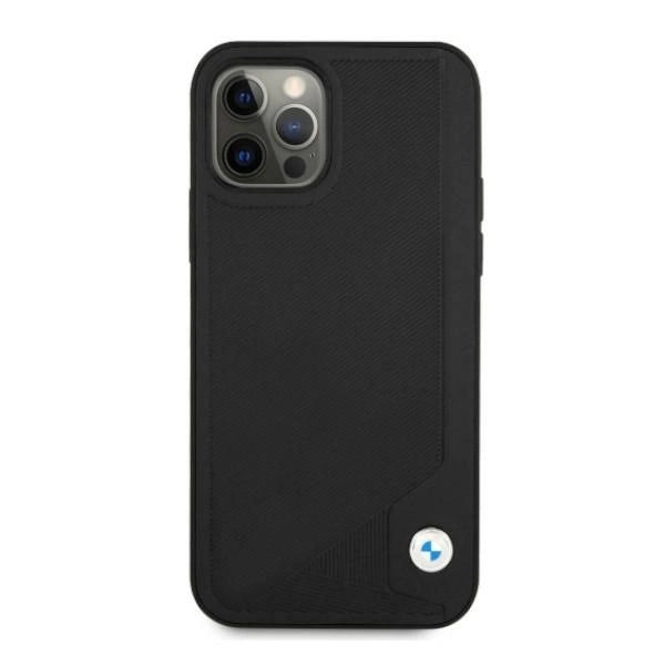 Etui BMW BMHCP12LRCDPK iPhone 12 Pro Max 6,7" czarny/black hardcase Leather Deboss_2