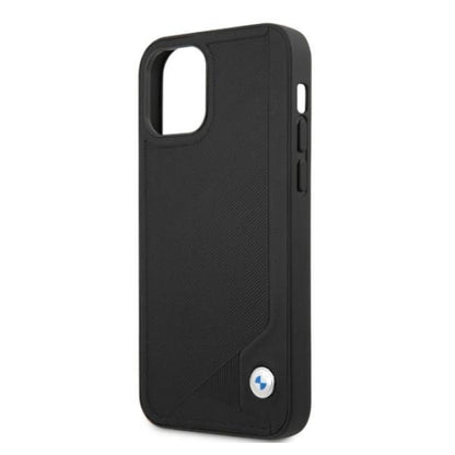 Etui BMW BMHCP12LRCDPK iPhone 12 Pro Max 6,7" czarny/black hardcase Leather Deboss_5