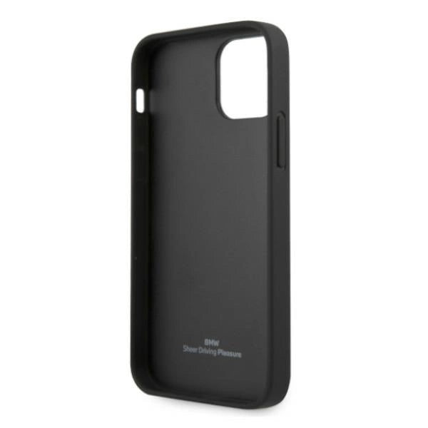 Etui BMW BMHCP12LRCDPK iPhone 12 Pro Max 6,7" czarny/black hardcase Leather Deboss_6