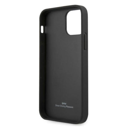 Etui BMW BMHCP12LRSCSK iPhone 12 Pro Max 6,7" czarny/black hardcase Leather Perforate Sides_6