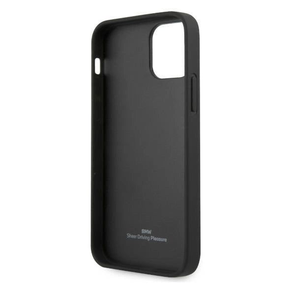 Etui BMW BMHCP12LRSWPK iPhone 12 Pro Max 6,7" czarny/black hardcase Leather Perforate_6