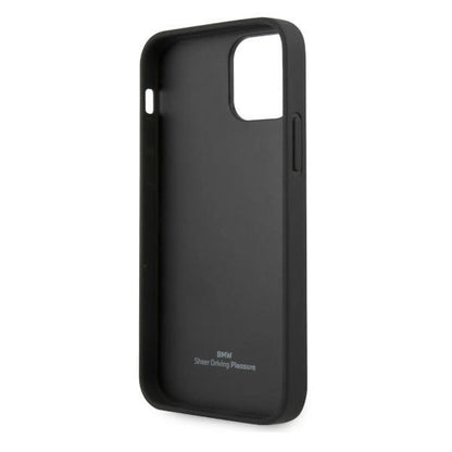 Etui BMW BMHCP12LRSWPK iPhone 12 Pro Max 6,7" czarny/black hardcase Leather Perforate_6