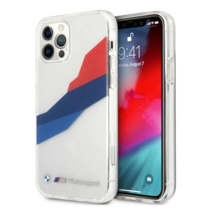 Etui BMW BMHCP12LSKTGT iPhone 12 Pro Max 6,7" transparent hardcase Motorsport Tricolor_0