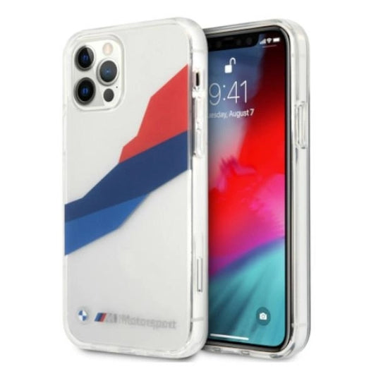 Etui BMW BMHCP12LSKTGT iPhone 12 Pro Max 6,7" transparent hardcase Motorsport Tricolor_0