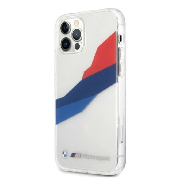 Etui BMW BMHCP12LSKTGT iPhone 12 Pro Max 6,7" transparent hardcase Motorsport Tricolor_1