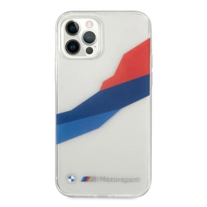 Etui BMW BMHCP12LSKTGT iPhone 12 Pro Max 6,7" transparent hardcase Motorsport Tricolor_2
