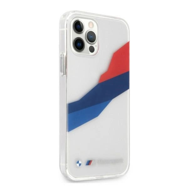 Etui BMW BMHCP12LSKTGT iPhone 12 Pro Max 6,7" transparent hardcase Motorsport Tricolor_3