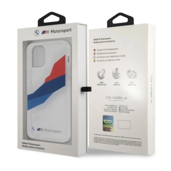Etui BMW BMHCP12LSKTGT iPhone 12 Pro Max 6,7" transparent hardcase Motorsport Tricolor_7