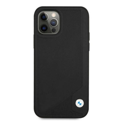 Etui BMW BMHCP12MRCDPK iPhone 12/12 Pro 6,1" czarny/black hardcase Leather Deboss_2