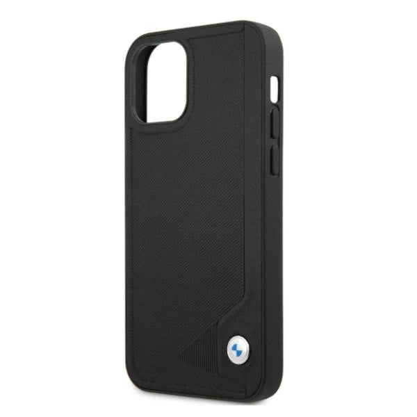 Etui BMW BMHCP12MRCDPK iPhone 12/12 Pro 6,1" czarny/black hardcase Leather Deboss_5