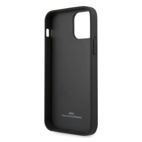 Etui BMW BMHCP12MRCDPK iPhone 12/12 Pro 6,1" czarny/black hardcase Leather Deboss_6