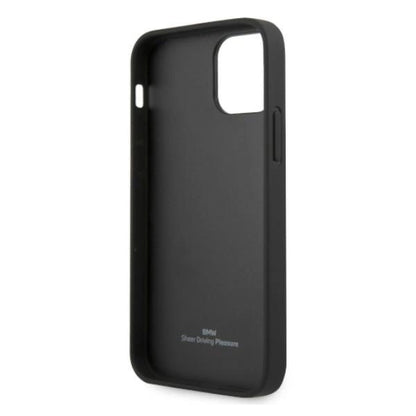 Etui BMW BMHCP12MRCDPK iPhone 12/12 Pro 6,1" czarny/black hardcase Leather Deboss_6
