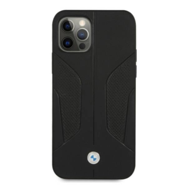 Etui BMW BMHCP12MRSCSK iPhone 12/12 Pro 6,1" czarny/black hardcase Leather Perforate Sides_2
