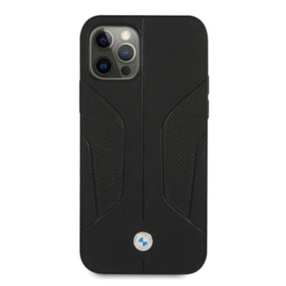 Etui BMW BMHCP12MRSCSK iPhone 12/12 Pro 6,1" czarny/black hardcase Leather Perforate Sides_2