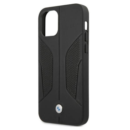 Etui BMW BMHCP12MRSCSK iPhone 12/12 Pro 6,1" czarny/black hardcase Leather Perforate Sides_5