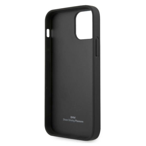 Etui BMW BMHCP12MRSPPK iPhone 12/12 Pro 6,1" czarny/black hardcase Leather Curve Perforate_6