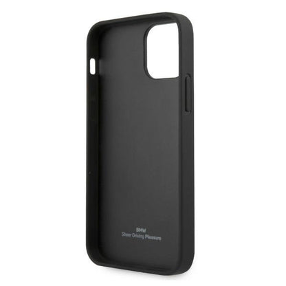 Etui BMW BMHCP12MRSPPR iPhone 12/12 Pro 6,1" czerwony/red hardcase Leather Curve Perforate_6