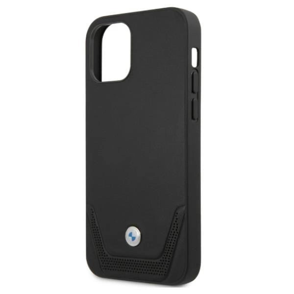 Etui BMW BMHCP12MRSWPK iPhone 12/12 Pro 6,1" czarny/black hardcase Leather Perforate_5