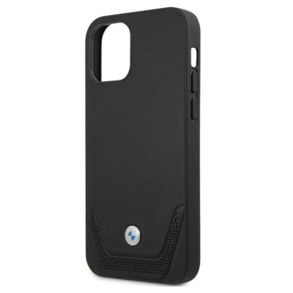 Etui BMW BMHCP12MRSWPK iPhone 12/12 Pro 6,1" czarny/black hardcase Leather Perforate_5