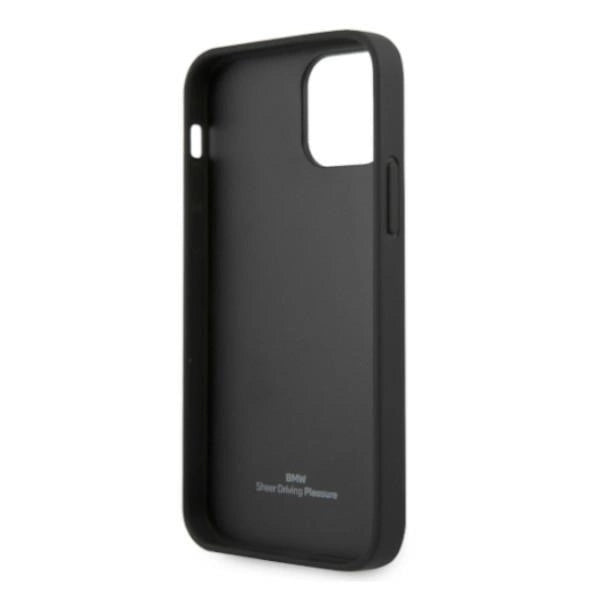 Etui BMW BMHCP12MRSWPK iPhone 12/12 Pro 6,1" czarny/black hardcase Leather Perforate_6