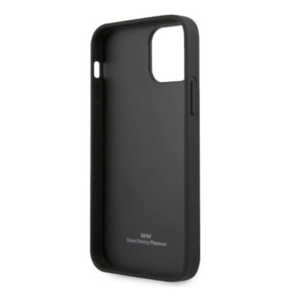 Etui BMW BMHCP12MRSWPK iPhone 12/12 Pro 6,1" czarny/black hardcase Leather Perforate_6