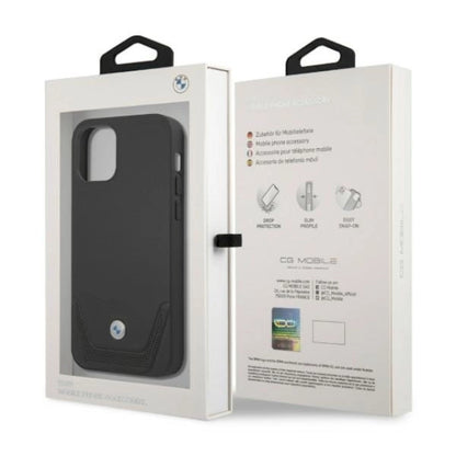 Etui BMW BMHCP12MRSWPK iPhone 12/12 Pro 6,1" czarny/black hardcase Leather Perforate_7