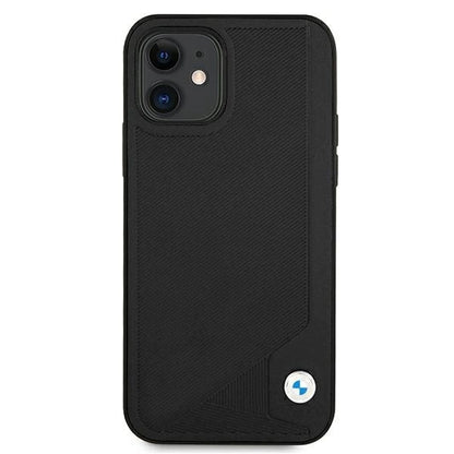 Etui BMW BMHCP12SRCDPK iPhone 12 mini 5,4" czarny/black hardcase Leather Deboss_2