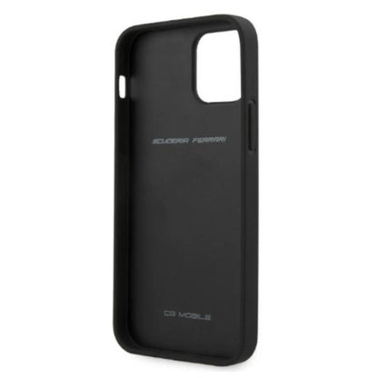 Ferrari FESAXHCP12LBK iPhone 12 Pro Max 6.7&quot; black/black hardcase On Track Carbon Stripe_6