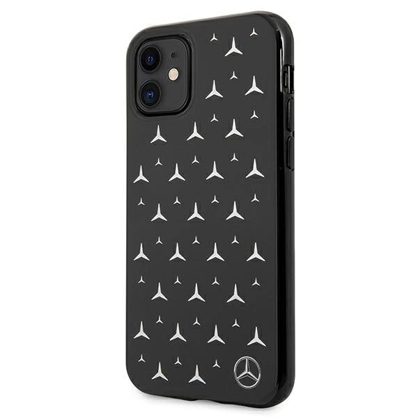 Mercedes MEHCN61ESPBK iPhone 11 6,1" / Xr czarny/black hardcase Silver Stars Pattern_1