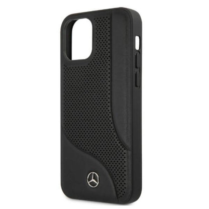 Mercedes MEHCP12LCDOBK iPhone 12 Pro Max 6,7" czarny/black hardcase Leather Perforated Area_5