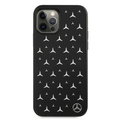 Mercedes MEHCP12LESPBK iPhone 12 Pro Max 6,7" czarny/black hardcase Silver Stars Pattern_2