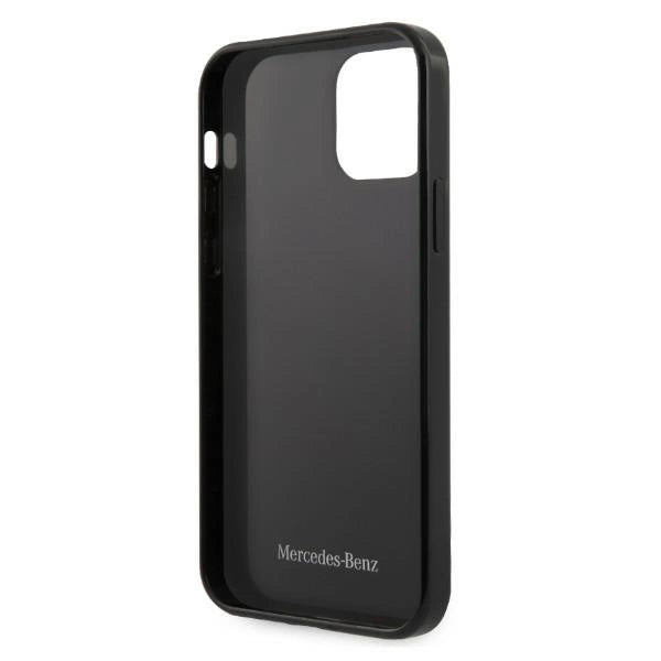 Mercedes MEHCP12LESPBK iPhone 12 Pro Max 6,7" czarny/black hardcase Silver Stars Pattern_6
