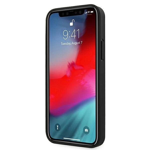Mercedes MEHCP12SCDOBK iPhone 12 mini 5,4" czarny/black hardcase Leather Perforated Area_4