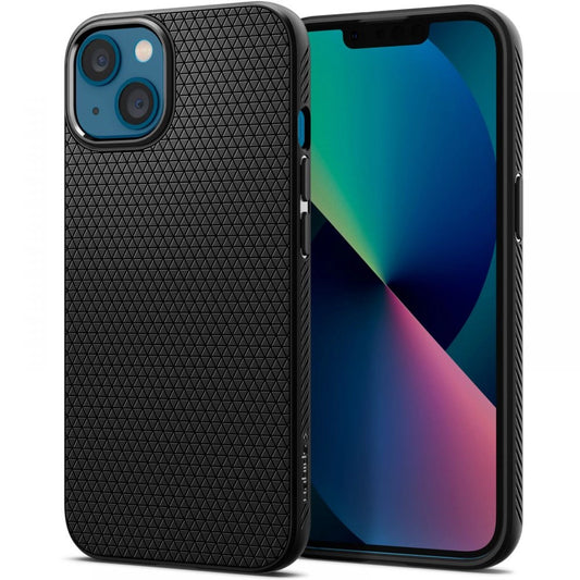 Spigen Liquid Air iPhone 13 Case - Matte Black_0