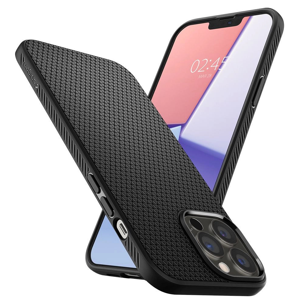 Spigen Liquid Air iPhone 13 Pro Case - Matte Black_31